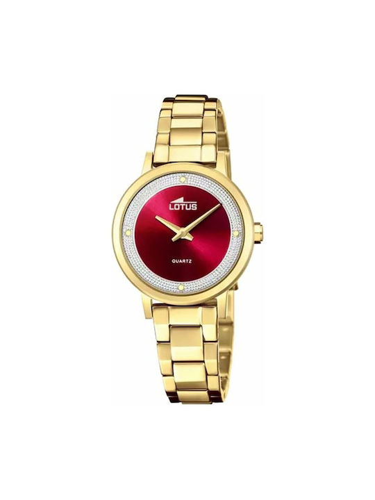 Lotus Watches Watch with Gold Metal Bracelet