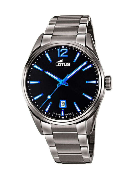 Lotus Watches Ρολόι Μπαταρίας με Μεταλλικό Μπρασελέ Lotus Watches Ρολόι Μπαταρίας με Μεταλλικό Μπρασελέ