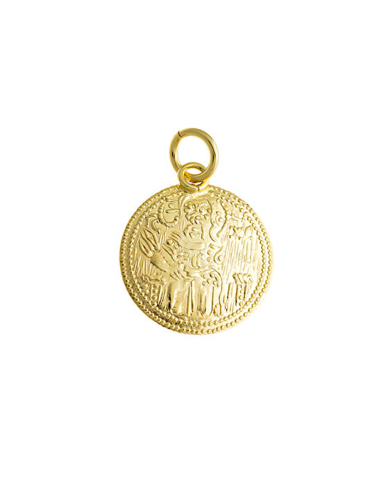 Kritsimis Pendant Kids Talisman with Chain Constantine from Gold 14K 52IK4120-2710