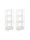 Costway Wall Mounted Bathroom Shelf Plastic 36x23x99.5cm