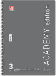 Typotrust Σπιράλ Τετράδιο Ριγέ Α4 90 Φύλλων Academy