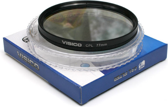 Visico Circular Polarizing Filtru CPL Cu diametrul 72mm pentru obiective foto