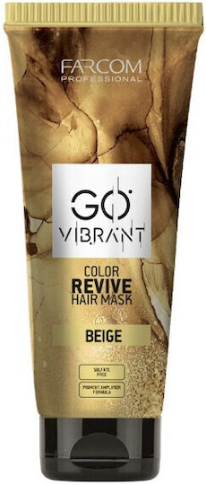 Farcom Professional Go Vibrant Color Revive Hair Mask Beige 200ml
