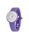 HipHop Watch with Purple / Purple Rubber Strap