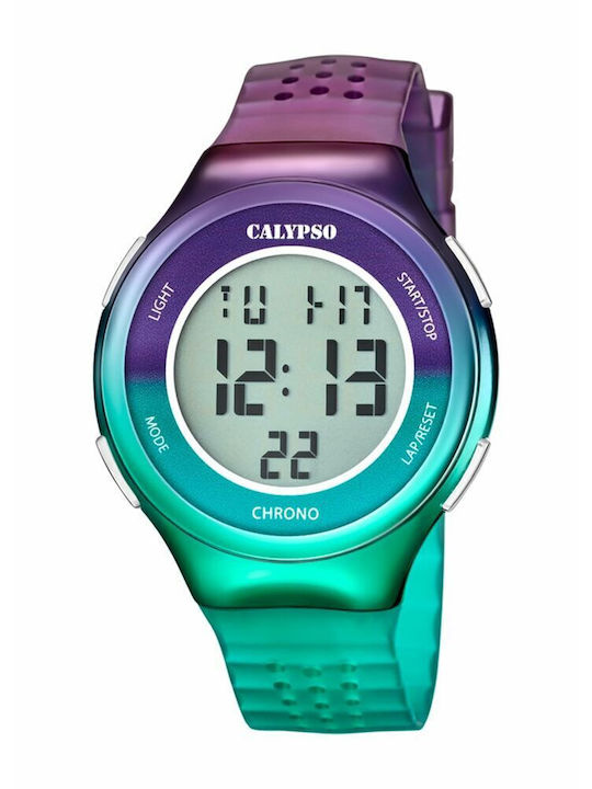 Calypso Γυναικείο Ρολόι 43.9mm Μπαταρίας με Γκρ...