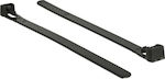 Durable Pack of 100pcs Black Plastic Cable Ties 504237