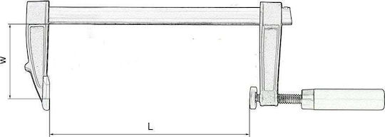 Artpol 24104 Clamp Set Type "F" Maximum Opening 300mm