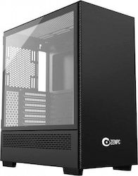 Zenpc Z3 Solid Midi Tower Computer Case with Window Panel Black