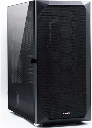 Wind Storm Gaming Middle Tower Carcasă Calculator cu Fereastră Laterală Negru