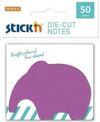 Stick'N Aufkleber Notizblöcke in Würfel Lila 7x7cm