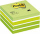 3M Sticky Note Pads in Cube Green 7.6x7.6cm Post-it