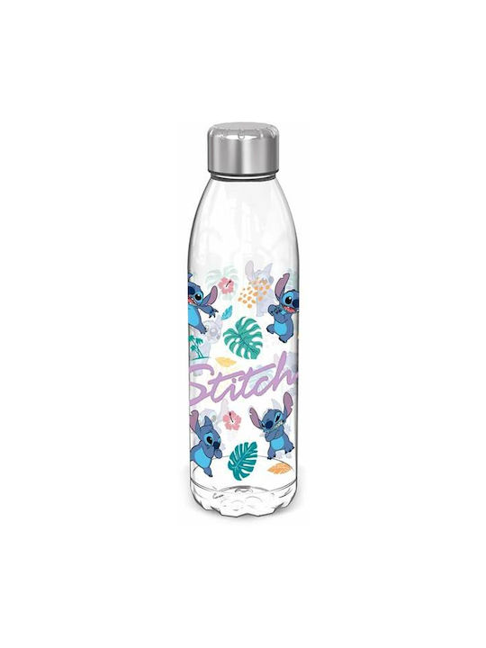 Disney Stitch Flasche Wasser Kunststoff mit Schraubverschluss Transparent 980ml
