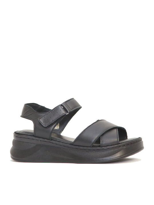 Sandale Casual Damă Din Piele Anatomice Negru
