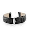 Pacific Leather Strap Black 22mm