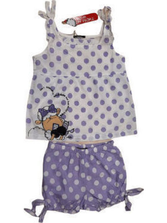 Happy People Kinder Schlafanzug Sommerlich Purple lilac