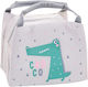 Thermal Food Bag Zola 21x14x15 Cm Cream Crocodile Pattern