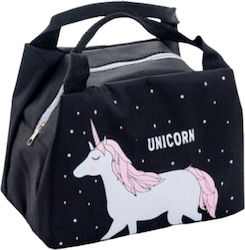 Zola Food Cooler Bag 21x14x15 Cm Black Unicorn Pattern Zola Food Cooler Bag 21x14x15 Cm Black Unicorn Pattern