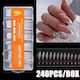 Κασετίνα Μαλακά Τεχνητά False Nail Tip Transparent 240pcs 039452