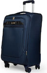 Cardinal Cabin Travel Suitcase Blue with 4 Wheels Height 37cm.