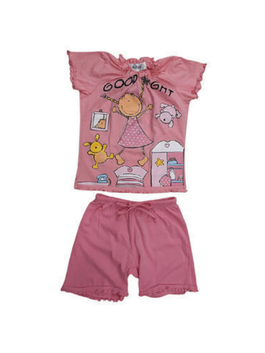 Amelie Kids Pyjamas Cotton Pink