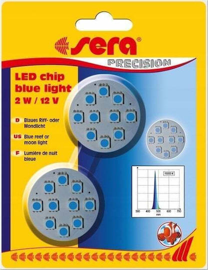 Sera Λάμπα Led για Φωτισμό Ενυδρείου με Μπλε Φως 2W