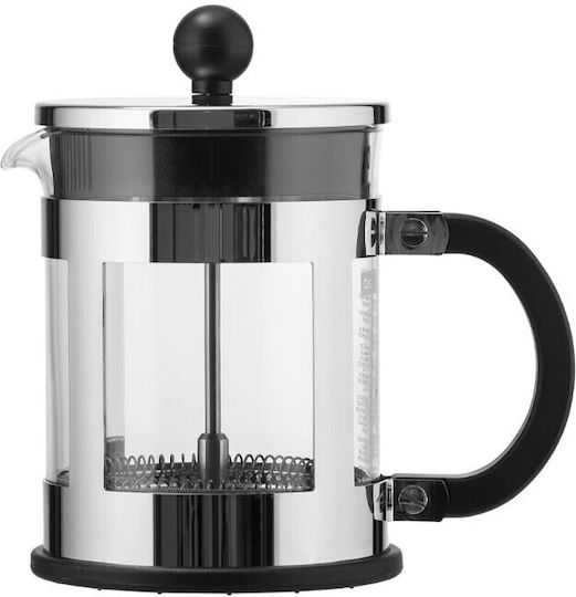 Bodum Kenya Καφετιέρα Φίλτρου Χειρός Ανοξείδωτη Ασημί 500ml