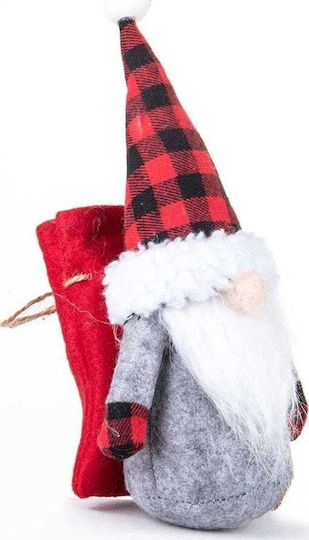 Weihnachtsdekoration Weihnachtsmann Geschenktasche Junge 20cm