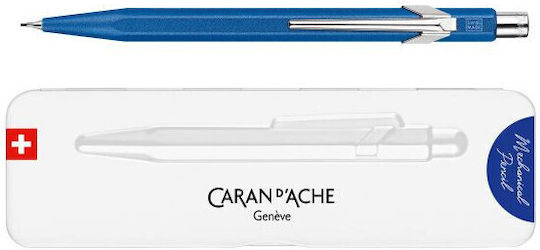 Caran D'ache Μηχανικό Μολύβι από Ατσάλι 0.7mm με Γόμα 1τμχ Μπλε