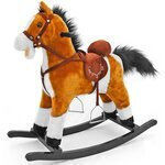 Milly Mally Fabric Rocking Toy Horse Brown