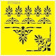Șablon plastic "border 3" 16x16cm St0034