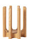 Kristina Dam Studio Fruit Bowl Wooden Beige 23x23x27cm
