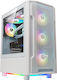 Gamdias Athena M6 Lite WH Gaming Midi-Turm Computergehäuse mit RGB-Beleuchtung Weiß