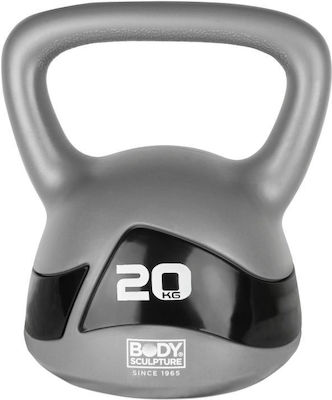 Body Sculpture Kettlebell aus PVC 20kg Gray