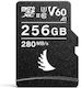 Angelbird microSDXC 256GB U3 V60 A1 UHS-II 280MB/s с адаптер
