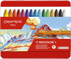 Caran D'ache Neocolor II Set Crayons With 15 Co...