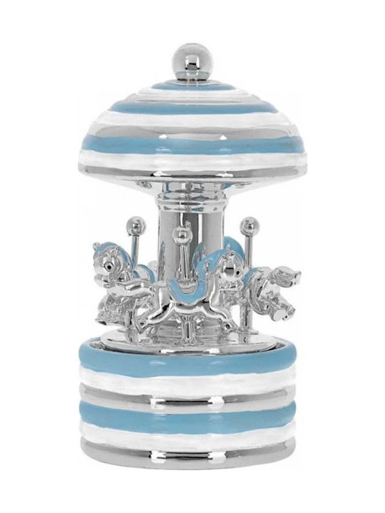 Prince Silvero Crăciunesc cu lumină LED Decorativ Carusel cu Muzică 17x8cm.