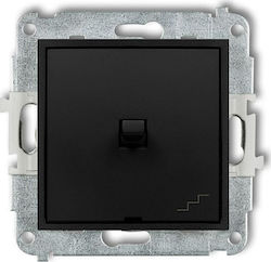 Karlik Wall Push Bell Button Black 12MWPUS-3