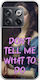 Vintage Lady Don't Tell Me What To Do Oneplus 10t 5g Flexible Tpu Transparent Silicone