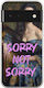 Винтидж калъф за мобилен телефон Lady Sorry Not Sorry за Google Pixel 6 5g - прозрачен силикон