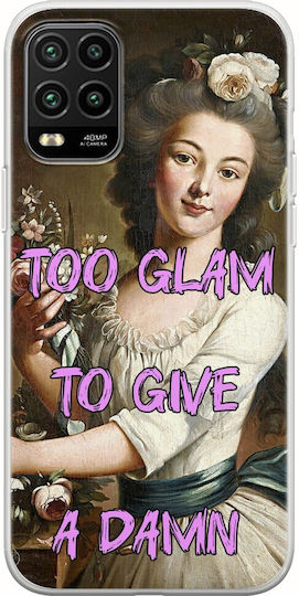Vintage Lady Too Glam To Give A Damn Xiaomi Mi 10 Lite Flexible Tpu Transparent Silicone