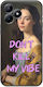 Vintage Lady Don't Kill My Vibe Realme C51 Black Tpu Black Silicone
