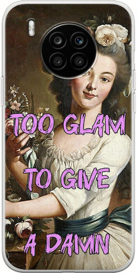 Vintage Lady Too Glam To Give A Damn Huawei Nova 8i Flexible Tpu Transparent Silicone