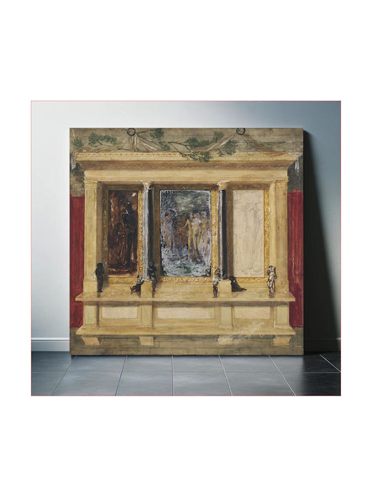 Troy Τρίπτυχος Πίνακας σε Καμβά 120x120cm