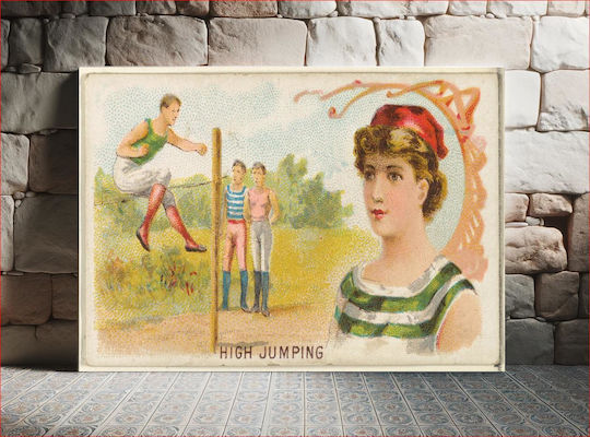 High Jumping From Games Gemälde auf Leinwand 90x60cm