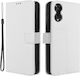 Diamond Texture Портмоне Бял (TCL 50 5G)