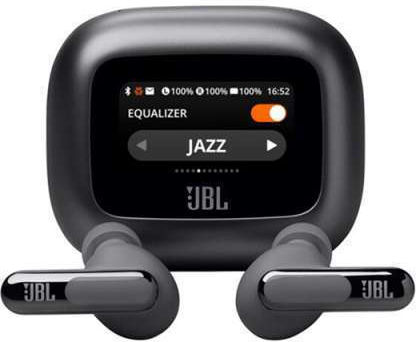 JBL Live Beam 3 In-Ear Bluetooth-Freisprecheinrichtung Kopfhörer mit Schweißresistenz und Ladeetui Schwarz
