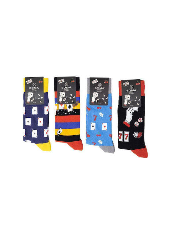 Soma Socks Bărbați Șosete Dark Multicoloured 4Pachet
