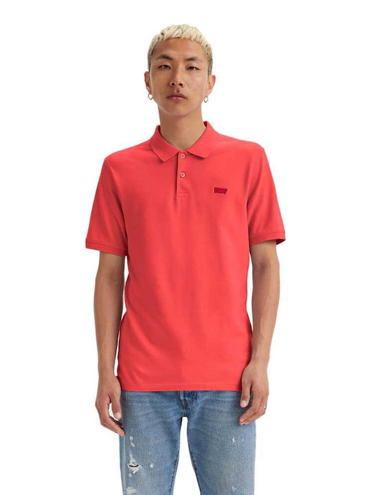 Levi's Housemark Herren Shirt Kurzarm Polo Rot