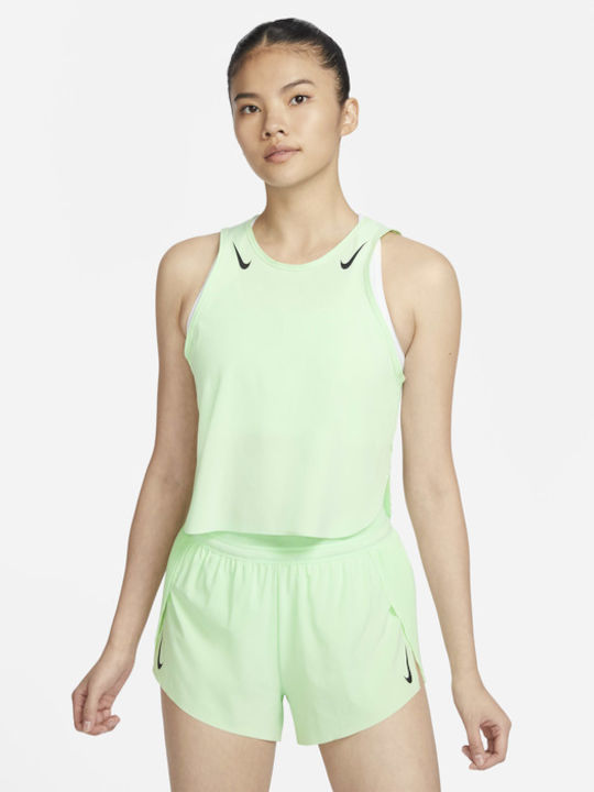 Nike Aeroswift Women's Athletic Crop Top Dri-Fit Green