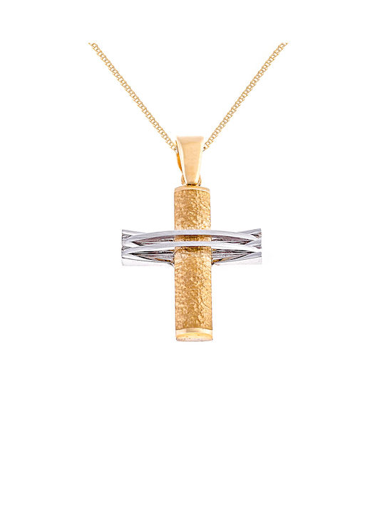 Kritsimis Women's Gold Cross 14K with Chain